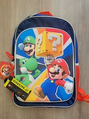 🆕️ Super Mario, Yoshi, and Luigi Backpack / Back to School